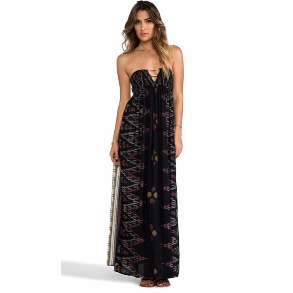 Indah Flamingo Maxi Dress M/L not sure slightly used